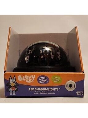 8 Inch Bluey (Blue) Halloween Lightshow Projection Tabletop Shadow Lights BNIP